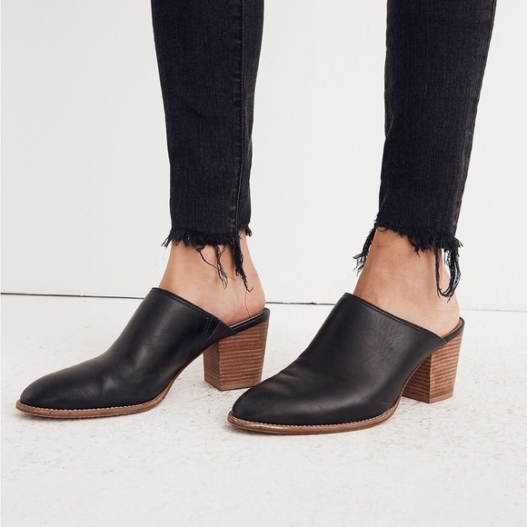 Madewell 9” Mid Rise Skinny Jean In Berkeley Black. Button-through edition. - Picture 5 of 11